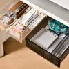 Drawers Self Stick Pencil Tray Under Desk Drawer Storage Box Hidden Stationery Organizer Stand For Pens Office Home Storage Organizer