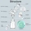 Enhancer Double Electric Breast Pump USB Electric Breast Pump With Baby Milk Bottle BPA free Postnatal Supplies Powerful Breast Pumps New