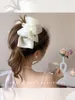 Clips de cheveux Mesh Banana Clip Bow pour femmes filles Back HeadPin Hairpin Horsetail Fashion Accessoires