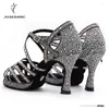 Zapatos de baile jusedanc latín con plataforma chicas jazz salón de baile de baile tacones altos salsa baile 2024