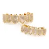 New hip-hop braces with gold plating and diamond inlaid gold teeth hip-hop grillz nightclub cool accessories