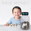 Boxes Electronic Piggy Bank Counter Coin Digital LCD Counting Coin Money Saving Box Jar Coins Storage Box For USD EURO Money Gifts