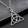 Hänghalsband 1st triquetra symbol man halsband diy tillbehör smycken tillverkning leveranser kedja längd 43 5 cm