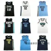 Men Jersey Grizzlies Summer Morant Broidered Basketball Vest S and Women Training Shorts