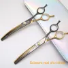 Sax Crane Professional 7 tum Highend Dog Grooming Scissors krökta tunnare sax för hundar Animal hår tunnare Tijeras Tesoura