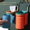 Têtes jjyy multifonction étanche du support mural étanche du support de brosse à dents support de brosse à dents avec outil d'accessoires de salle de bain en tasse