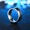 Bands MANGOSKY 8mm English Serenity Bible Prayer Cross Stainless Steel Rings For Men Wedding Ring Engagement Rotatable Ring