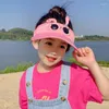 Berretti 2024 Cappelli da sole per bambini Visori estivi per le orecchie del cartone per ragazzi ragazze 3-12 anni