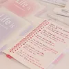 A5/b5 Binder Notepbook Loose Leaf Transparent Gradient Gradient Color Memo Diary Sketchbook Journal Office Блокнот с кольцами