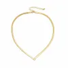 Colliers coréens Fashion Flat Snake Chain Herringbone Collier pour femmes bijoux charme Party Choker Party Gift Collare Para Mujer
