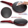 Appliances 220V Electric Crepe Maker Pizza Pancake Machine NonStick Griddle Baking Pan Cake Machine Kitchen Appliance Cooking Tools