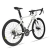 Bikes 700C-R2000 Aluminiumlegierungsradbike Doppelscheibenbremse 16speed 46/48 cm Stoßdämpfer-Absorption Road Racing Aldult Männer und Frauen Student Y240423