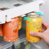 Kitchen Storage Beer Soda Can Rack Refrigerator Slide Under Shelf For Beverage Organizer Double-row Container Fridge