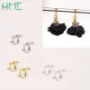 Boucles d'oreilles différentes 420pcs or couleur rhodium non perçage vis rond