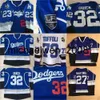 Kob Weng # 32 Jonathan Quick Blue Limited Hockey Jersey 77 Jeff Carter 8 Drew Doughty Jersey tout nom et n'importe quel numéro vintage