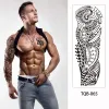 Tatuagens tatuagens temporárias de tatuagem tatuagem de tamanho grande para homens relógio de manga tatuagem falsa para mulheres tatuagem de braço completo