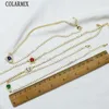 Pendanthalsband 5 Piecestennis Chain Zirconia Chains Halsband Crystal Jewelry Elegant Women Gift 52659