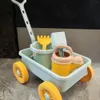 سحب سيارة Toddler Toddler Toys Kids Trolley Little Boy Descing Cartoon Plastic Sliding Building 240411