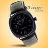 Mens Quartz Watch Su Geçirmez Tasarımcı Etiketleri Ofis Pererei Radyomer Noir Sciau C Ramique Manuelle Roul Watch