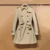 Designer Womens Trench Trench Vestes Coats Original Windbreaker Fashion Classic Classic British Style Beige Coat Top Top Casual Veste avec3035