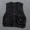 Men's Vests Men Vest Jacket Streetwear Cargo With Multi Pockets Unisex Hip Hop Style Waistcoat For Women