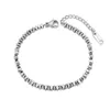 Bracelets de liaison yikln Golden Hematite Stone Beads Chain Bracelet Fashion Fashion pour femmes Bijoux de charme de perle en acier inoxydable YB23114