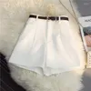 Shorts de mujeres Women Women Alta Cintura sólida EST Damas Ropa Tierna Elegante Harajuku Minimalista Classy Cosy Soft Korean Versión coreana