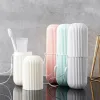 Heads Travel Practical Toothbrush Cup Portable Bathroom Toothpaste Holder Storage Case Boxes Environmentally Friendly Travel Rinse Cup