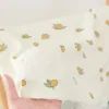 Ställer in nyfödda Swaddlle filt Muslin Flanell Barnvagn Filtar för babyartiklar Floral Print Bedding Comporter Bed Cover Infant Bubbles