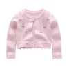 Cappotti dolce primaverili per bambine da bambina cappotti da abbigliamento sottile cotone cardigan maglione 3 6 9 12 18 meso