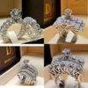 Vrouwelijke Vecalon Diamond Wedding Ring Set Fashion Sier Bruids Sets Sieraden Belofte Love Engagement Rings For Women S S S S S