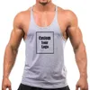 Tampo masculino Tampo impresso Casual Casual T-shirt sem mangas Personalizar treinamento Fitness Summer Gym Colet Outdoor Roupas de secagem rápida