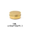 Jars Small 15g Cosmetic DAB Tool Storage Wax Metal Cans 15 ml g Balm Gloss Makeup Oil Lip Essense Cosmetics Nail Polish Tin Box LL