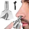 Trimmer Nose Hair Trimmer for Men Stainless Steel Manual Shaver Suitable For Nose Hair Razor Women Washable Portable Nose Trimmer Tools