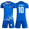 Fans tops TEES Men Boys voetbalkleding Sets Kortjes voetbaluniformen Volwassen Kinderen Voetbal Tracksuit Jersey 2022 2023 Aangepaste afdrukken Y240423