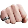 Anelli a grappolo HX Fashion Trend Ring fatti a mano Accessori per maschi Cherry Blossom Accessori Cool Motorcycle Boy Jewelry