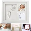 Accessoires pasgeboren baby creatieve handafdruk voetafdruk kit casting baby baby -diy souvenirs geschenken niet -toxische opdruk zacht klei inkpad speelgoed