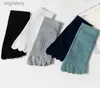 Calcetines para hombres para hombres calcetines cortos transpirables de cinco dedo calcetines de enjuague de enjuague absorbiendo calcetines para hombres calcetines deportivos moda de verano yq240423
