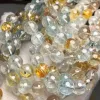 Strands Meihan Natural AAA Colorful Topaz Smooth Round Loose Stone Beads Bracelet For Jewelry Making Design