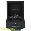 Ladies 'AP Wrist Watch Royal Oak Series 26579CE Black Ceramic Automatic Machinery Mens 41mm Relógio de cerâmica preta