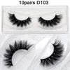 10pairs Visofree Mink Lashes 3D Mink False Eyelash Wholesale Natural Lashes Dramatic Eyelashes Handmade Full Strip Lashes Makeup 240422