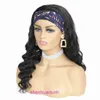 Human wig head band wigs womens loose deep headband