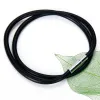 Necklaces 3MM BLACK RUBBER CORD Mens Womens Necklace Neck Collar Accessory Gift