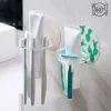 Teste da 1 pc Plastica di spazzolino da denti per dentifroo portaoggetto Strumento per il bagno Accessori per bagno spazzolino da denti spazzolino