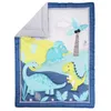 3 PCs Baby Berkding Conjunto de dinossaures para meninos, incluindo saia de lençol de berço de colcha 240418