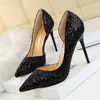 Scarpe da abbigliamento 2024 Donne 7 cm 9,5 cm con paillettes alte papille di design Luxury Designe Luxury