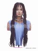 36 inch synthetic wig woven box with knotless braids and long hair