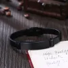 Bilezikler Kişiselleştirilmiş Özelleştirilmiş Adı Bilezikler, İmza Bilezik Titanyum Steel Id Bangles Mans Hediye Pulsera Hombre