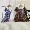Nouvelle jupe bébé motif coloré Impression de robe princesse taille 90-140 cm pour enfants design vêtements d'été filles de fête 24april