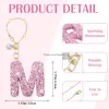 Keychains Lanyards Glitter Letter Charms For Cup Bottle Chain Tumbler With Handle Bling Initial Name Id Drop Delivery Ottnh